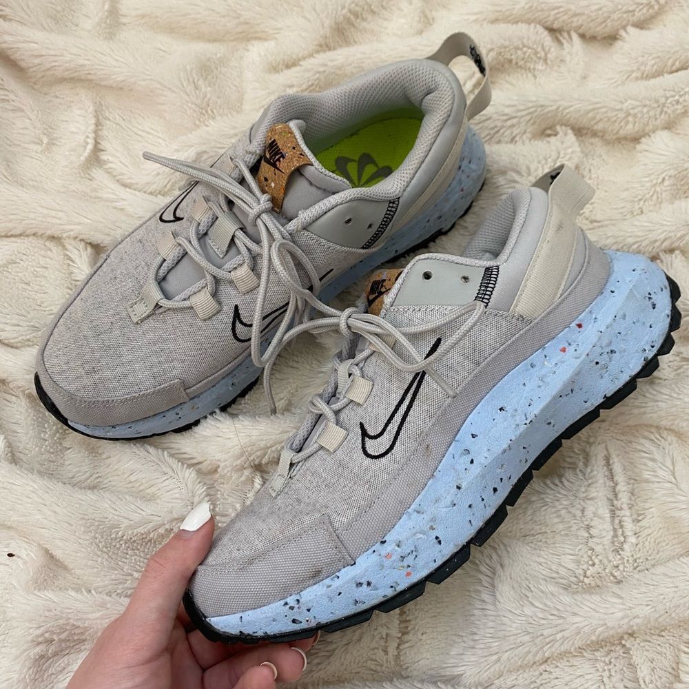 Nike Crater Remixa WITH BOX | Gray fog chambray blue sneakers - Picture 2 of 9